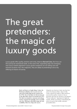 The great pretenders: the magic of luxury goods