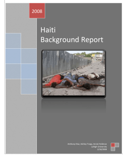 Haiti Background Report