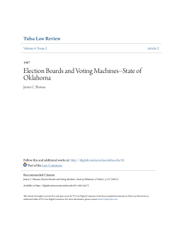 Election Boards and Voting Machines-