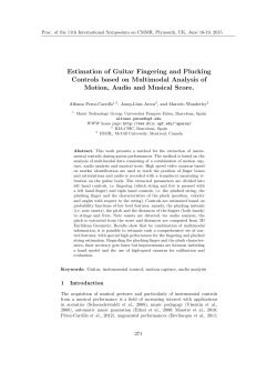 Estimation of Guitar Fingering and Plucking Controls