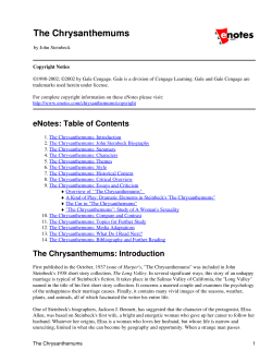 The Chrysanthemums