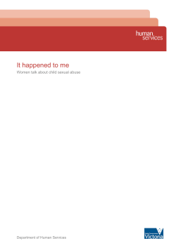 It Happened to Me - Women talk about child sexual abuse (PDF