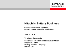 Hitachi`s Battery Business