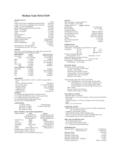 M4A1 76w specsheet - The Sherman Tank Site