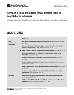 Between a Rock and a Hard Place: Radical Islam in Post