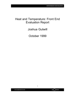 Heat and Temperature