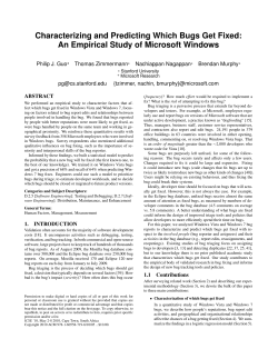 Characterizing and Predicting Which Bugs Get Fixed