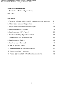 1 SUPPORTING INFORMATION A Quantitative Definition of