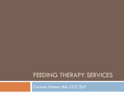 Feeding Therapy Services