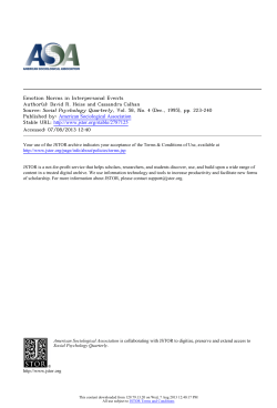 Emotion Norms in Interpersonal Events