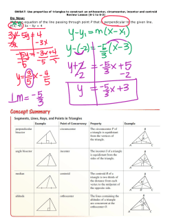6-1 to 6-3 All Triangle Constructions