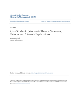 Case Studies in Selectorate Theory: Successes, Failures, and