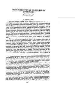 The Governance of Transmission Operators