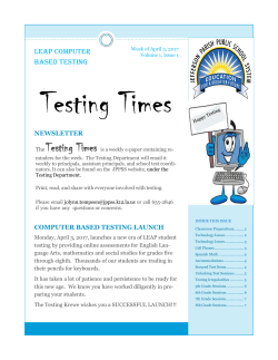 LEAP Computer Based Testing