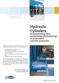 Hydraulic Cylinders - Vollert Anlagenbau GmbH