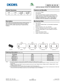 BAS70/ -04 - Diodes Incorporated