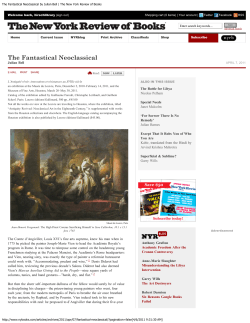 The New York Review of Books - The Museum of Fine Arts, Houston