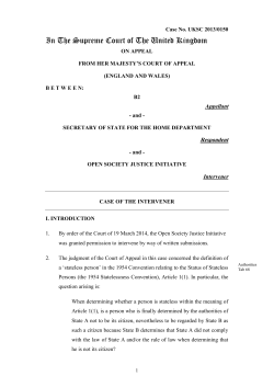 In The Supreme Court of The United Kingdom