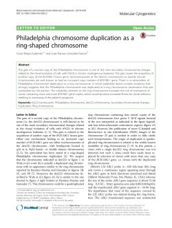 Philadelphia chromosome duplication as a ring