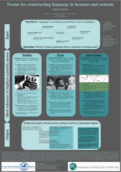 Norms for constructing language in humans and animals