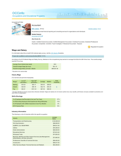 Accountant Wage and Salary