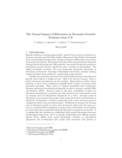 The Causal Impact of Education on Economic Growth