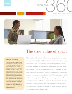 The true value of space