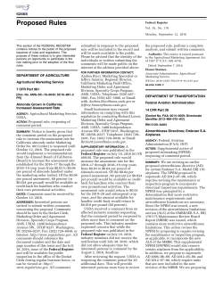 Federal Register Vol. 81, No. 180. Friday, September 16, 2016