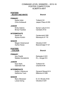 command level winners - 2012 - Royal Canadian Legion :: Alberta
