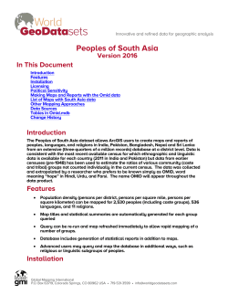 Peoples of South Asia
