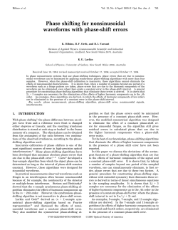 Phase shifting for nonsinusoidal waveforms with phase