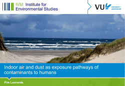 Indoor air and dust as exposure pathways of contaminants to humans