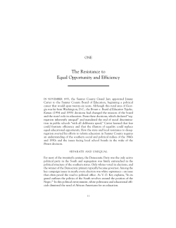 The Resistance to Equal Opportunity and Efficiency