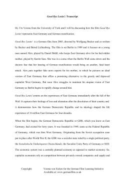 Good Bye Lenin!: Transcript