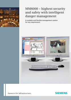 MM8000 &ndash; highest security and safety with intelligent danger