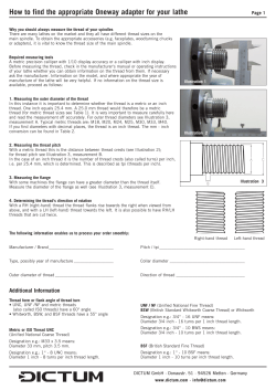 How to find the appropriate Oneway adapter for your lathe