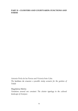 PART II &ndash; CLOISTERS AND COURTYARDS - e-Spacio