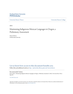 Maintaining Indigenous Mexican Languages in
