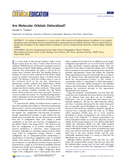 Are Molecular Orbitals Delocalized?