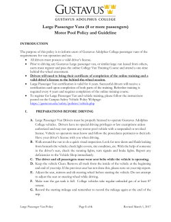 Large Passenger Vans - Gustavus Adolphus College