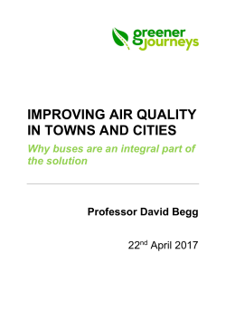 improving air quality in towns and cities