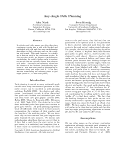 Any-Angle Path Planning