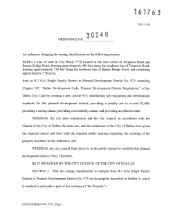 10- 11-16 An ordinance changing the zoning classification on the
