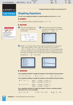 Graphing Equations