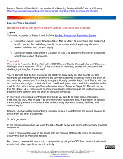 Express Video Transcript Recording Entries with Owners` Equity