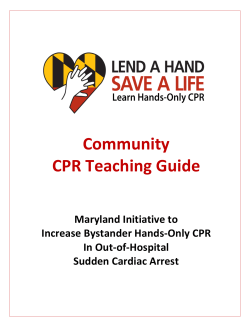 Community CPR Teaching Guide