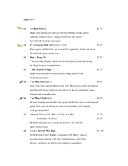 Appetizer - Madam Mam`s