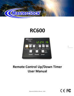 RC600 User Manual