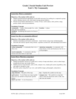 Grade 2 Social Studies Unit 1 Preview
