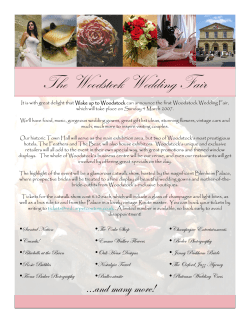 The Woodstock Wedding Fair